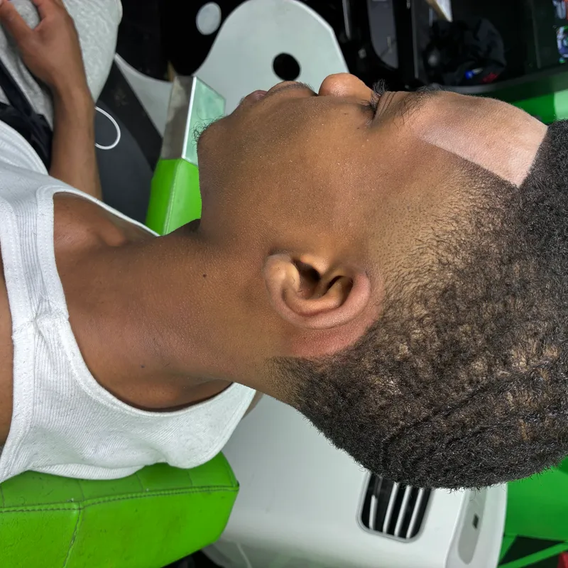 Fresh fade haircut