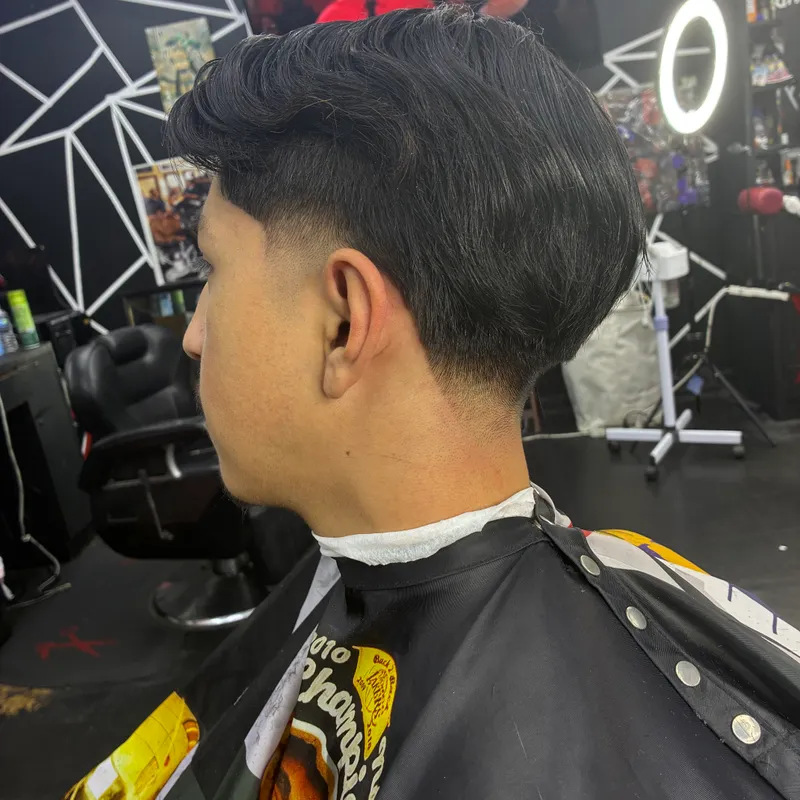 Clean taper haircut